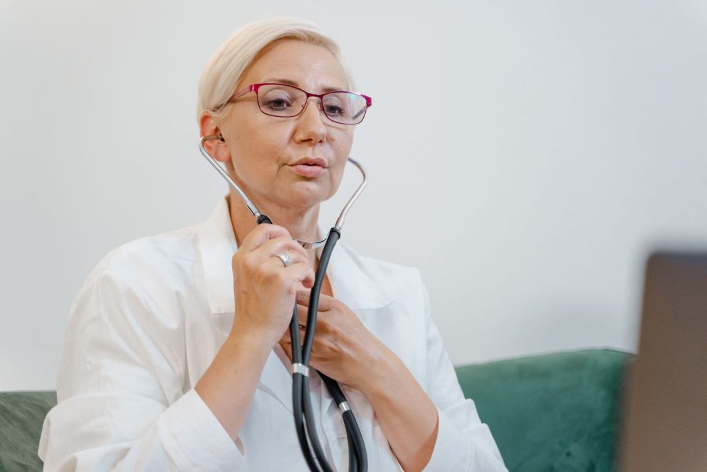 60+ female health screening consultation at Alpha Hospital Group